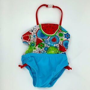 Okie-Dokie Watermelon Swimsuit Sz 12M‎